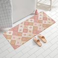 thumbnail image 2 of Pioneer Flower Floral Print Pattern Bathroom Rugs Mat, Non Slip Microfiber Bathroom Rug with Rubber Backing, Soft Mats for Bathroom Floor Tub Shower, 24"x60", 2 of 5