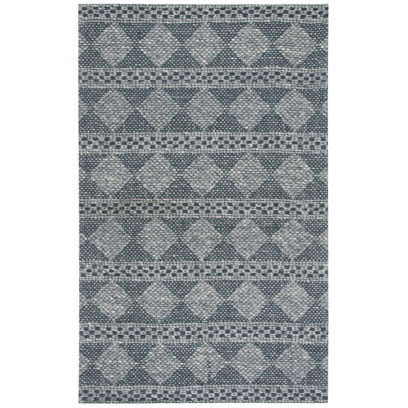 SAFAVIEH Marbella Matilda Diamond Area Rug, Dark Grey, 6' x 9'