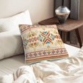 thumbnail image 6 of DouZhe Velvet Decorative Throw Pillow Covers Set of 2, Soft Square Cushion Cover with Invisible Zipper Southwestern American Aztec Boho Printing, 16"x16", 6 of 7