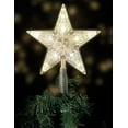 thumbnail image 1 of Copa del árbol de Navidad con 10 LED con enchufe - Copa del árbol de Navidad iluminada en blanco cálido - Copa del árbol de Navidad con forma de estrella, 1 of 5