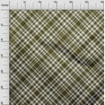 thumbnail image 3 of oneOone Cotton Cambric Dark Olive Green Fabric Check Quilting Supplies Print Sewing Fabric By The Yard 42 Inch Wide, 3 of 4