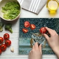 thumbnail image 3 of Waterfall Cutting Board, Image of a Large Majestic Tiger in the Waterfall Exotic Wildlife Animal in Nature, Decorative Tempered Glass Cutting and Serving Board, Large Size, Multicolor, by Ambesonne, 3 of 5