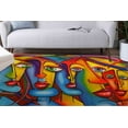 thumbnail image 2 of Classic Rug, Man Rug, Colorful Rugs, Modern Rugs, Abstract Portait Rugs, Entryway Rug, Non Slip Rug, Gift For Him Rugs, Runner Rug, 3.3'x5' - 100x150 cm, 2 of 7