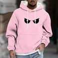 thumbnail image 2 of Cavosen Mens Hoodies Big and Tall Long Sleeve Loose Hoodie with Pocket Glasses Graphic Stretch Sweatshirt Windproof Casual Tops, 2 of 5