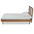 thumbnail image 2 of Baxton Studio Delia Mid-Century Modern Walnut Brown Finished Wood Twin Size Platform Bed, 2 of 5