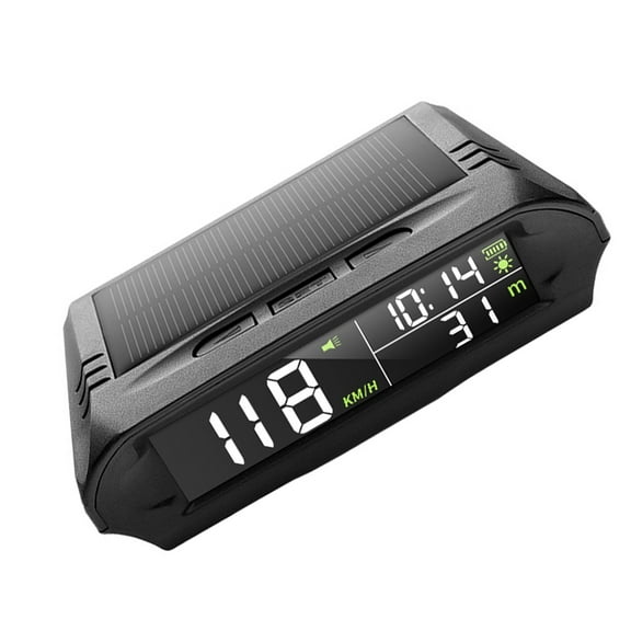 Solar Powered HUD Head Up Display Real Time Vehicle Info High Brightness Screen