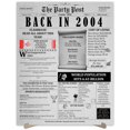 thumbnail image 1 of The Party Post 20th Birthday Party Decorations Poster Born in 2004, 1 of 5