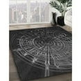 thumbnail image 2 of Ahgly Company Indoor Round Patterned Ash Gray Area Rugs, 6' Round, 2 of 6