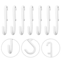 7Pcs Metal Pegboard J Hook Accessories Peg Board Wall Display Assortment for Jewelry Organizer Hanging Tools