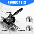 thumbnail image 5 of Portable Sturdy Metal 1/4Inch Inlines Fuels Shutoff Valves With Hose Clamps for Gasolines Diesels Engine Applications, 5 of 8