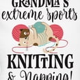 thumbnail image 3 of CafePress - Grandma Knitting Joke Pajamas - Women's Short Sleeve Print T-Shirt and Pants Light Cotton Pajama Set, 3 of 7