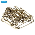 thumbnail image 3 of Uxcell Safety Pins 2.95 inch Large Metal Sewing Pins Bronze Tone 20Pcs, 3 of 5