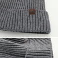 thumbnail image 3 of ZQUUVOU Unisex Knit Soft Warm Cuffed Beanie Hat Winter Camo Hats For Men Women C-Red, 3 of 4
