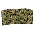 thumbnail image 4 of Blazing Needles 42-inch Rounded Back Tufted Outdoor Loveseat/Bench Cushion Sovaro Denim, 4 of 5