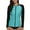 Aqua, variant on Women's Zipper Rash Guard Long Sleeve Swimsuit Colorblock Swim Shirts UPF 50+ Active Top