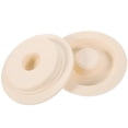 thumbnail image 1 of Rubber Tub Stoppers for Home Use White Premium Material Ultra Thin and Flat Design 2 Pcs, 1 of 8