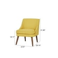 thumbnail image 5 of A&D Home Dana Linen Accent Chair, Yellow, 5 of 6