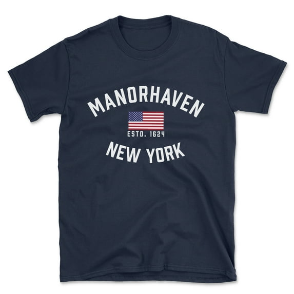Manorhaven New York Patriot Men's Cotton T-Shirt