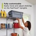 thumbnail image 5 of Rubbermaid Garage FastTrack Rail Shelf Kit, 16-Piece, Black, 5 of 7