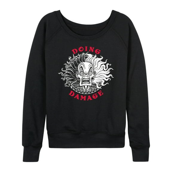 Disney Villains - Doing Damage Cruella - Women's Lightweight French Terry Long Sleeve Shirt