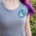 thumbnail image 2 of Robin and Riddler Snowball Fight Pinback Button Pin, 2 of 5