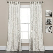 Lush Decor Sophia Ruffle Window Curtain Set
