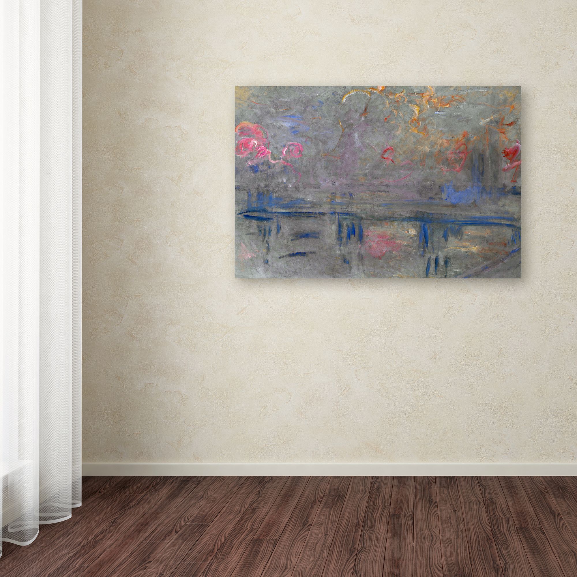 Trademark Fine Art 'Charing Cross Bridge' Canvas Art by Monet