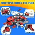 thumbnail image 6 of 12-Piece Fire Truck Toy Set with Carrier Truck & Rescue Helicopter – Interactive Fire Station Playset for Kids 3-8, Stem Learning Gift for Boys Girls, 6 of 7