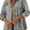 Grey, variant on Women's Cable Knit Lightweight Long Sleeve Casual Oversized Button Down Shirt