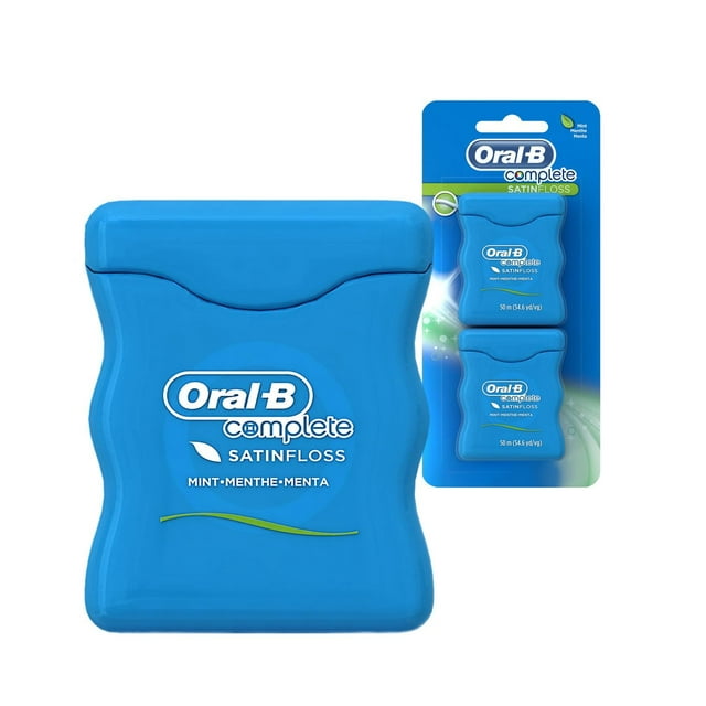 Soie dentaire Oral-B Complete SatinFloss Dental FlossSatinFloss, menthe