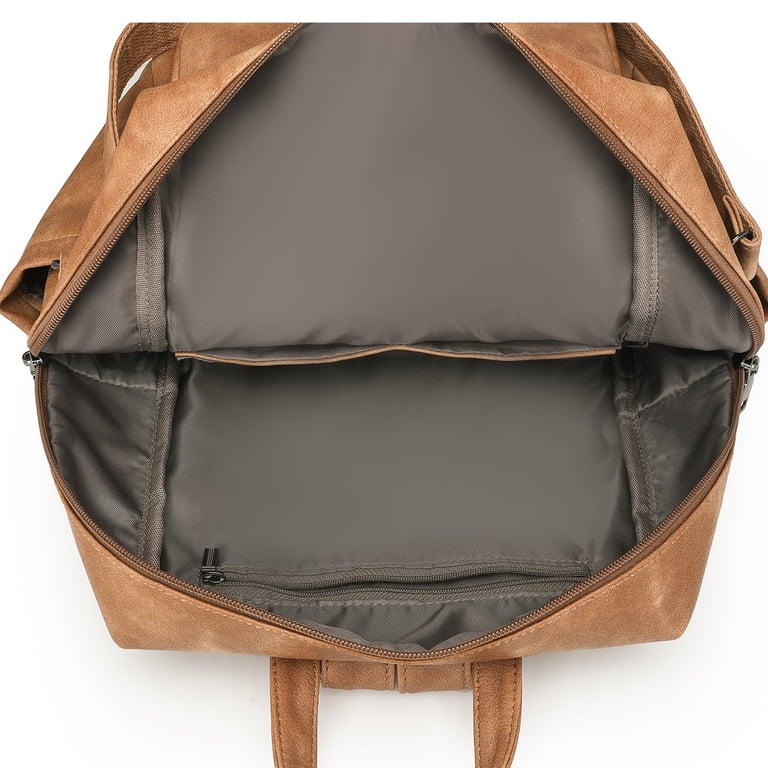 Womens Backpack Purse Fashion Pu Leather Anti-theft Large  display picture 3