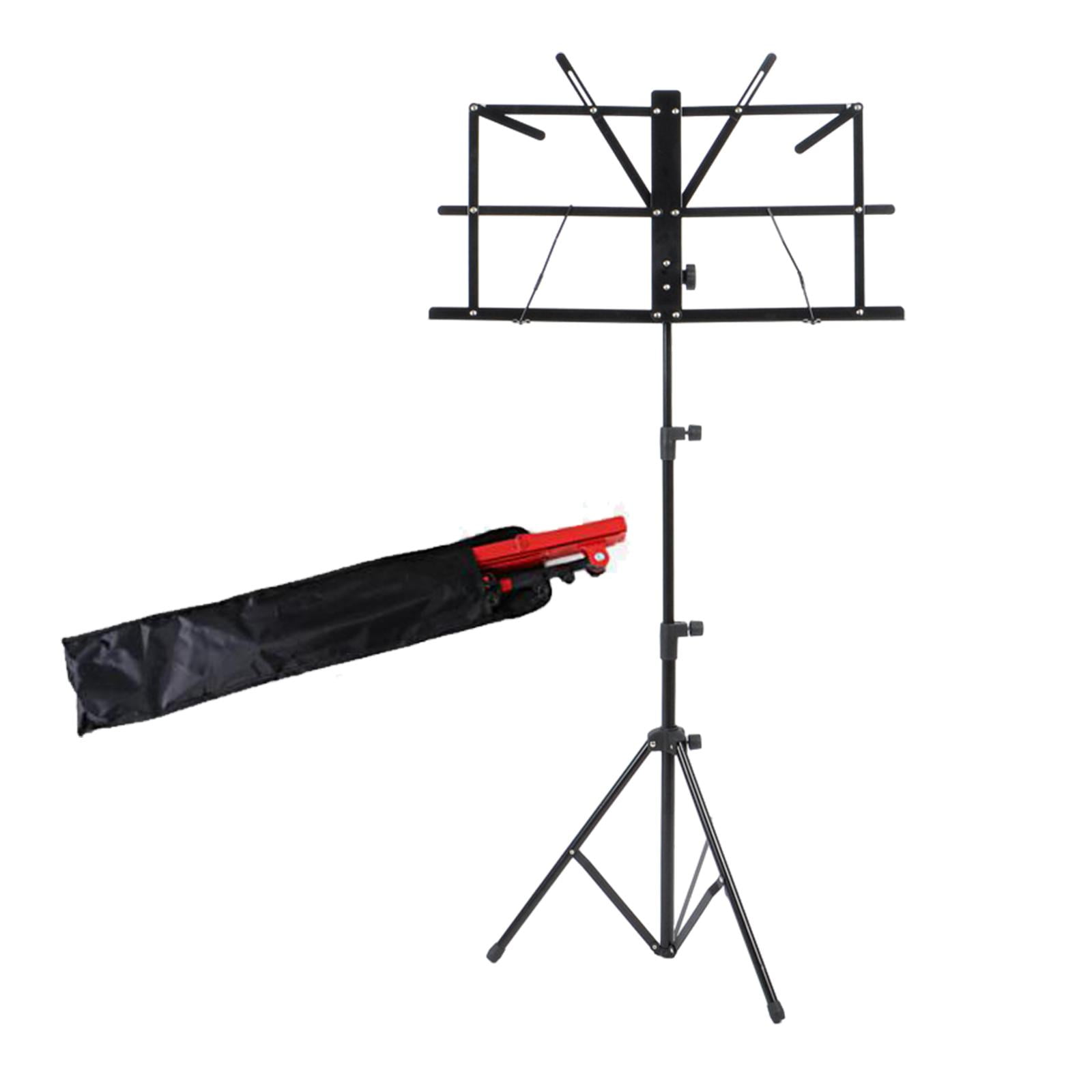 LeeQinersw Book Stand Music Sheet Clip Holder Portable Reinforced Nonslip Sheet Music Stand