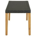 thumbnail image 2 of vidaXL Garden Bench 80 cm Poly Rattan Black, 2 of 4