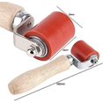 thumbnail image 2 of Rodillo de presión manual prensador de silicona herramienta de soldadura resistente a altas temperaturas 40mmColor: Rojo, 2 of 5