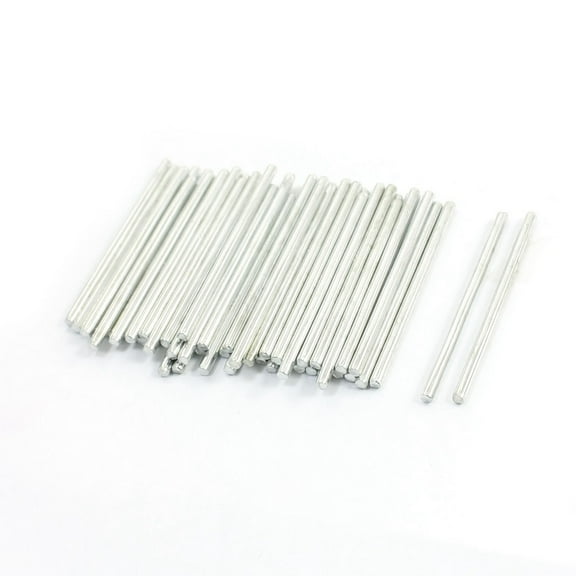 Unique Bargains RC Toy Car Frame Stainless Steel Straight Shaft Round Rods 40mmx2mm 50Pcs