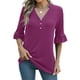 thumbnail image 2 of Blusa Rapbin para mujer, tallas grandes, camisetas con cuello en V, 2 of 5