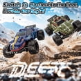 thumbnail image 3 of DEERC 9308E 1:16 Fast RC Cars for Boys Age 8-12 RC Monster Truck 40 KPH,All Terrain 4WD High Speed Dinosaur Truck 2 Car Shell,2.4Ghz Off-Road Remote Control Cars with 2 Batteries, Toy Gift for Kids, 3 of 10