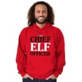 thumbnail image 5 of Xmas Chief Elf Officer Santa Helper Hoodie Sweatshirt Women Men Brisco Brands S, 5 of 6