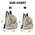 thumbnail image 2 of FORMRS Mini Backpack Purse for Women Travel Daypack Casual Shoulder Bag, Yellow Floral Wave, 2 of 7