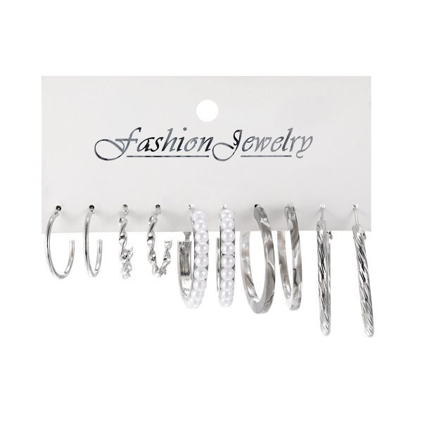 Conjunto de pendientes de perlas de mariposa Geometirc de moda coreana para mujer, pendientes de aro redondos con corazón de estrella acrílica de resina, regalo de joyería Brincos Tan Jianjun unisex