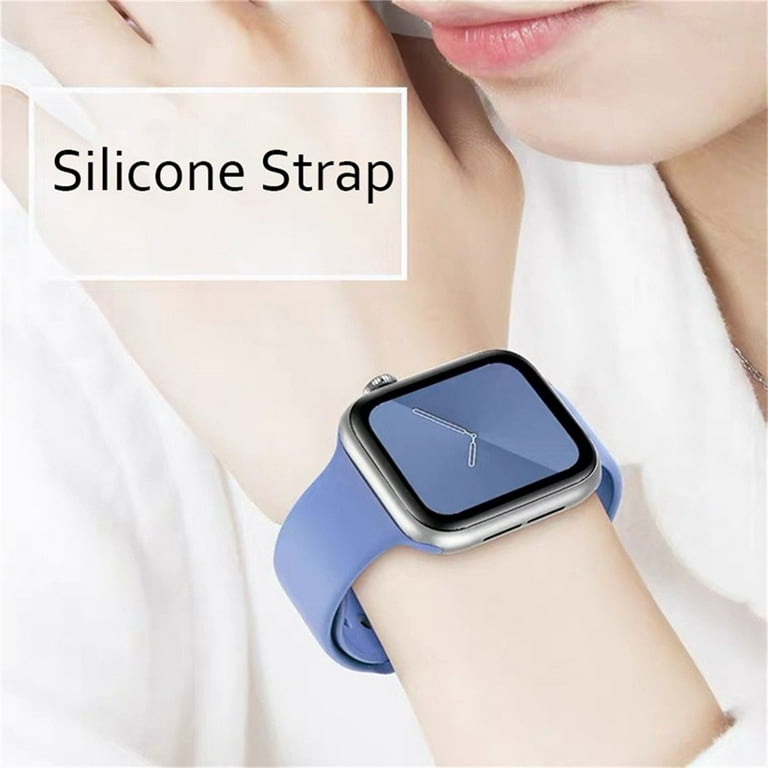 Soft Silicone Strap For Apple Watch Band Ultra 49mm 44mm 45mm 42mm 41mm  38mm Sport Watchband For iWatch Serise 8 7 6 5 Bracelet
