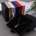 thumbnail image 2 of Thick Kraft Paper Drawer Jewelry Packaging Box Organizer Jewelry Storage Case Ring Necklace Bracelet Earrings Gift Wholesale Pink, 2 of 6