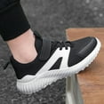 thumbnail image 6 of ZHOGXU Big Girls Boys Sneakers Soft Sole Non Slip Mesh Color Block Comfortable Breathable Casual Sports Shoes For Outdoor Activities White 36, 6 of 8