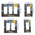 thumbnail image 2 of Yayeee Rocker Switch Wall Plate 1-Gang 4.6"x2.9" Home Decorative Outlet Cover, Swirling Starry Sky, 2 of 6