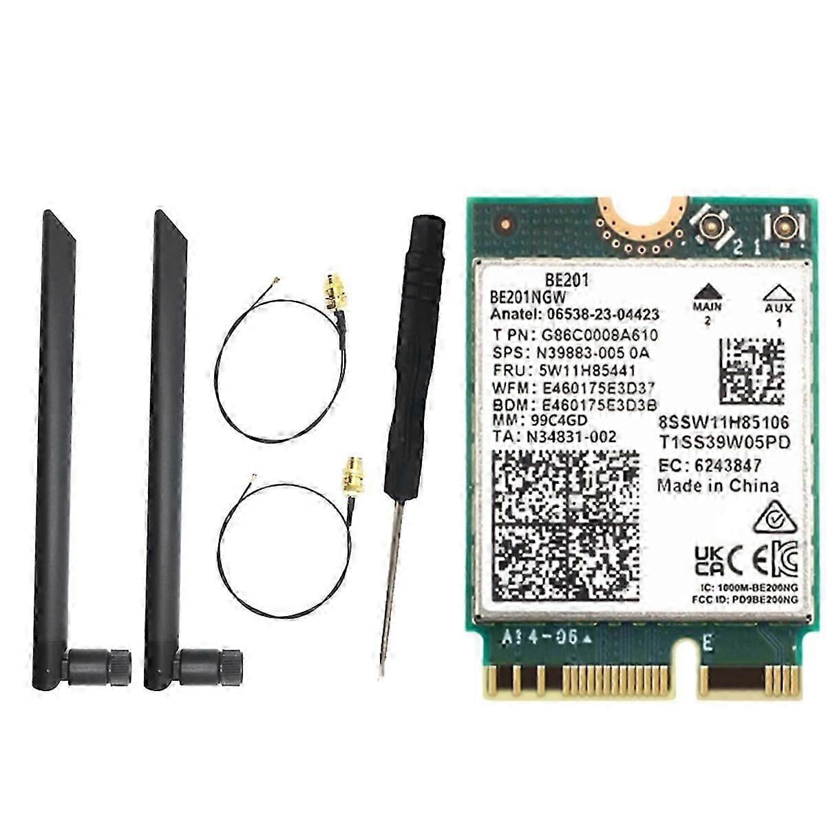 BE201 WIFI7 Card 8774Mbps Tri-Band BT5.4 WiFI 7 Wireless WIFI Module ...