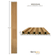 thumbnail image 4 of Madera arce, Lambrin Plus Decorativo Wpc Tipo Madera Para Muro, cubre1.7m2, 10PZ Panel Decorativo MADERA ARCE, 4 of 6