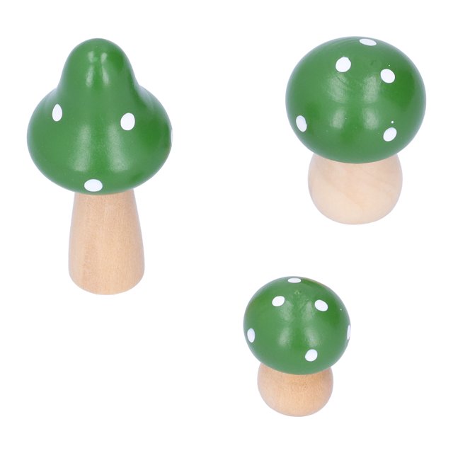Obra de arte en madera, juego de 3 piezas de artesanía con hongos, esculturas de hongos innovadoras, artesanías que elevan tu experiencia