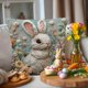 thumbnail image 5 of Easter Decoración del hogar Easter Bunny Egg-Print Pillowcase with Embroidery Inspiration Polyester Christmas Pillowcase Decoración del hogar, 5 of 6
