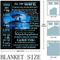 thumbnail image 5 of Gifts for Wife Blanket 60"X50",Wife Birthday Gift Ideas,Wife Birthday Gifts from Husband,Christmas Birthday Gifts for Wife,Romantic Anniversary Wedding Gifts for Wife,Best Wife Ever Gifts, 5 of 6