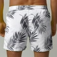 thumbnail image 5 of Deals Yieetim Multicolor Swimming Trunks for Men, Summer Striped Hawaiian Printed with Pockets Elastic Waist Drawstring Beach Shorts, Lightweight Comfortable Fits Quickly Dry Swim Shorts, 5 of 6